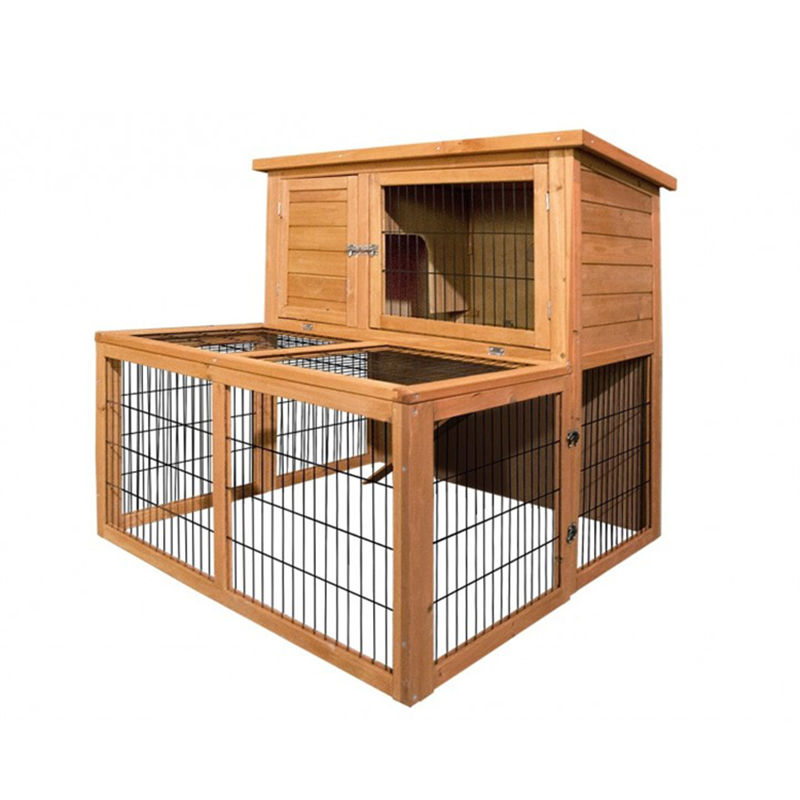 Доставки за хабитат Външен дървен кокошарник Кокошарник с кутия за гнездене (2)