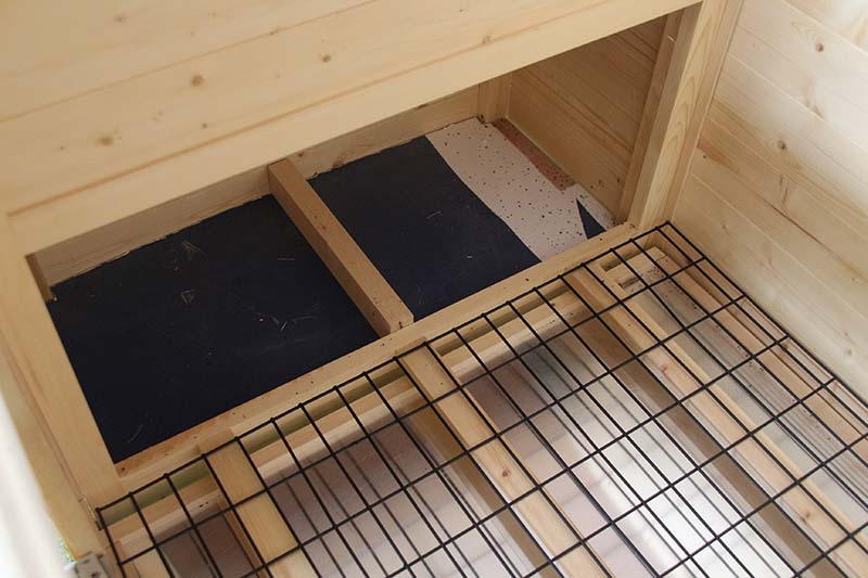 Υπαίθριος Ξύλινος κοτέτσι Κλουβί κατοικίδιων σπιτιών μικρού ζώου με αδιάβροχη καλύβα οροφής με πόρτα αερισμού (6)