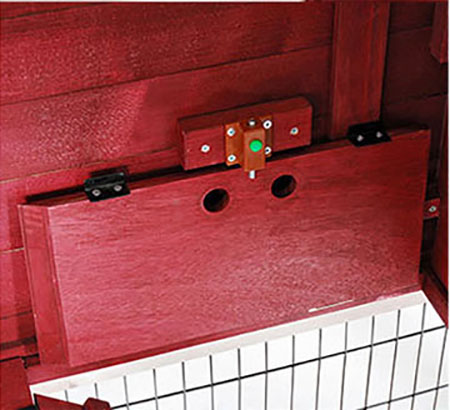 Διώροφο Wood Bunny Cage Εσωτερικός εξωτερικός χώρος με 2 συρόμενους δίσκους (6)