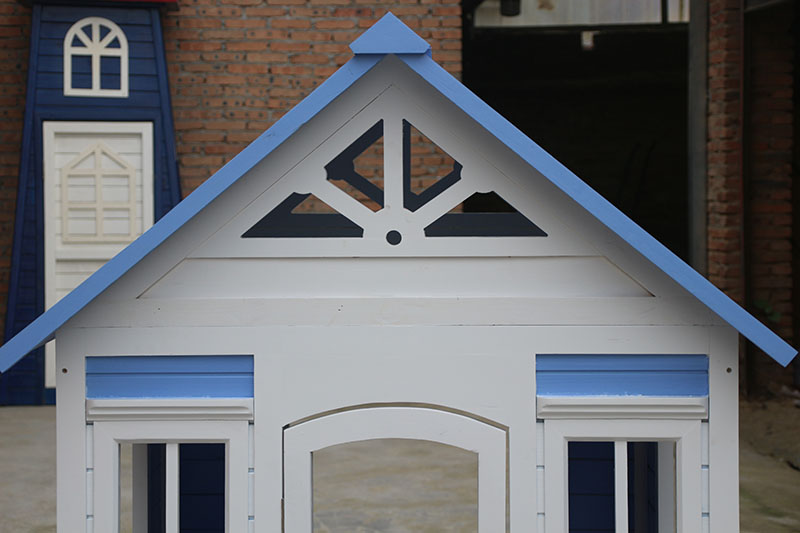 Grosir bocah-bocah dolanan outdoor warna biru playhouse anak kayu (10)
