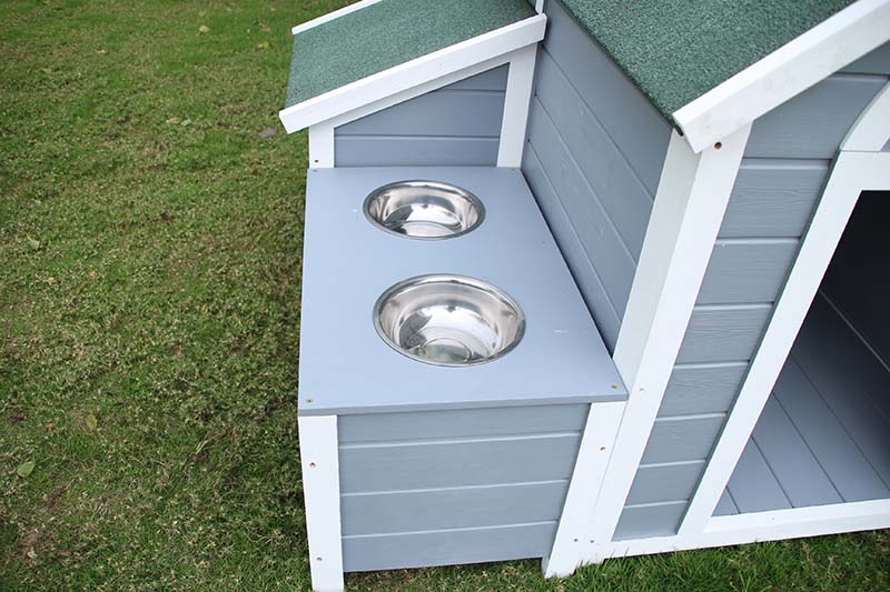 Chinese Fir Material Factory OEM Outdoor Dog House Kennel-5