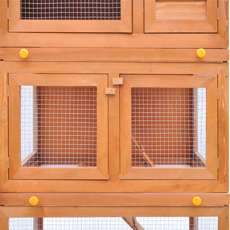 Deluxe Wooden Chicken Coop Hen House Rabbit Wood Hutch Poultry Cage (3)